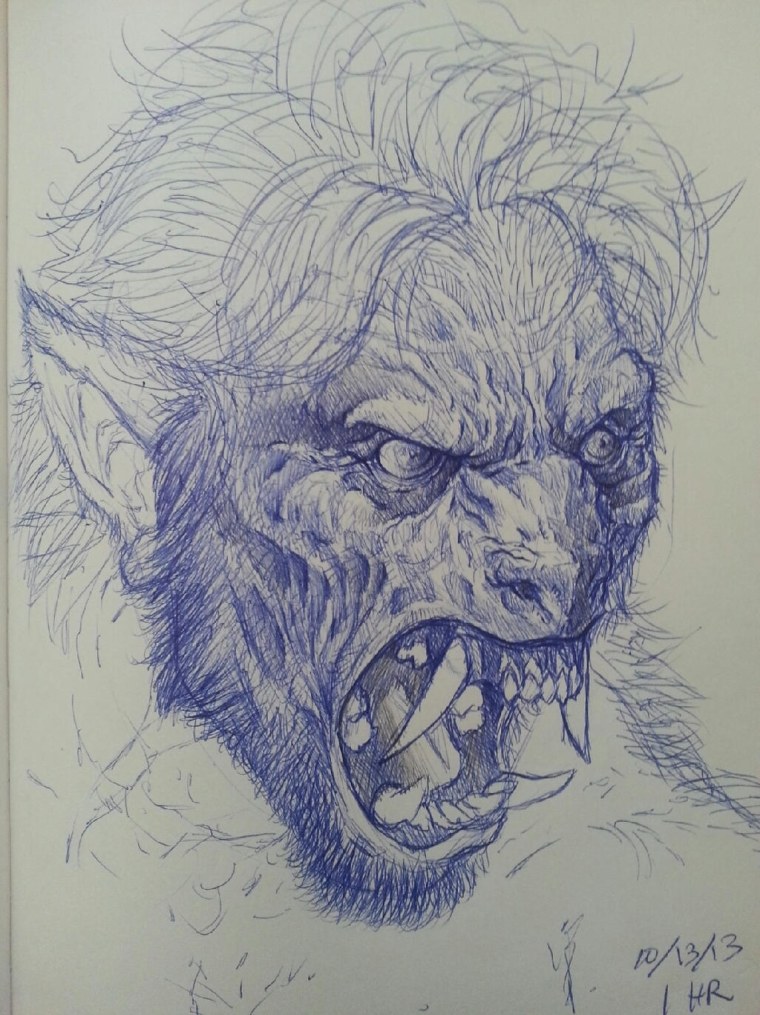 Оборотень эскиз