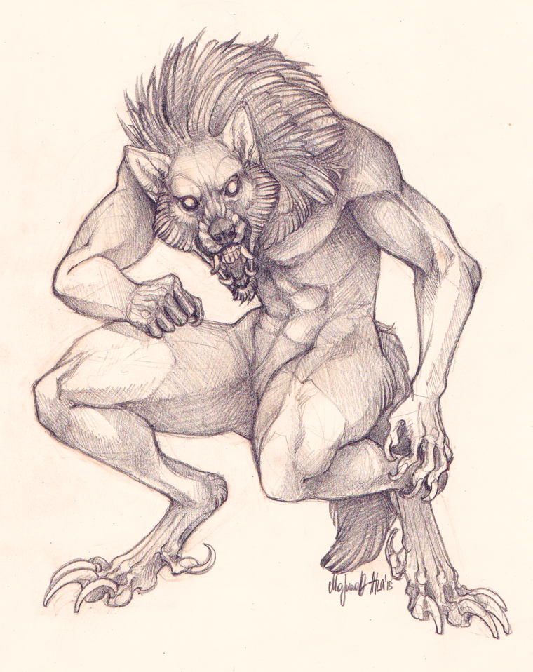 Оборотень зарисовка