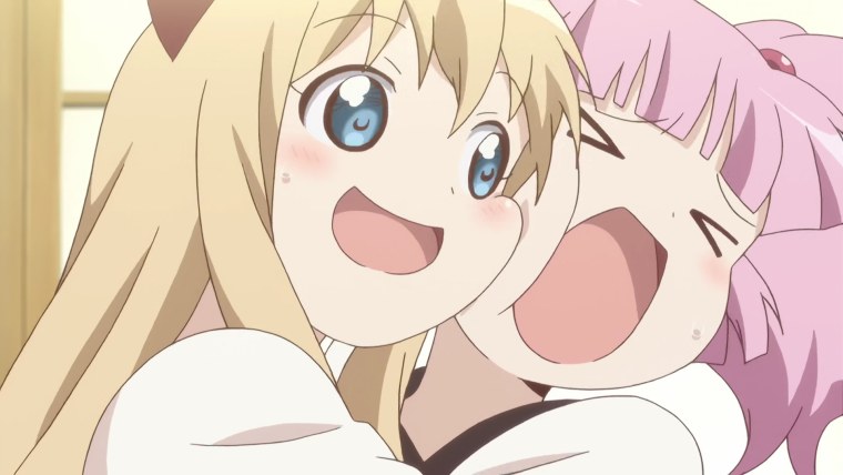 Аниме Юру Юри поцелуй