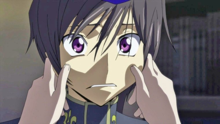 Аниме дергает за щеки