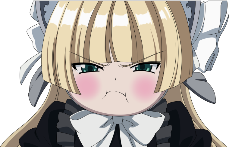 Аниме надула щеки