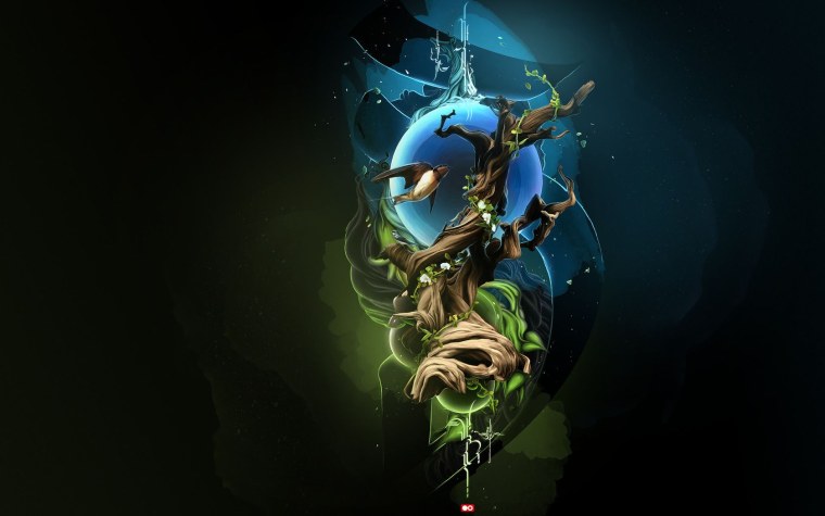 Заставка на рабочий стол Инь и Янь