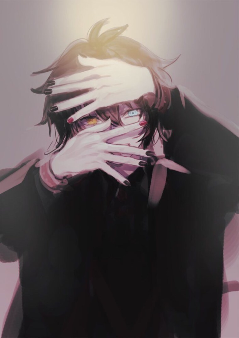 Аниме парень злой взгляд