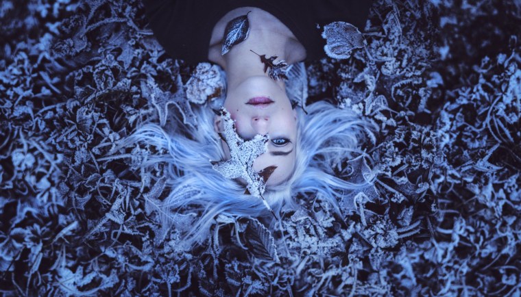 Фотосессия в синих тонах