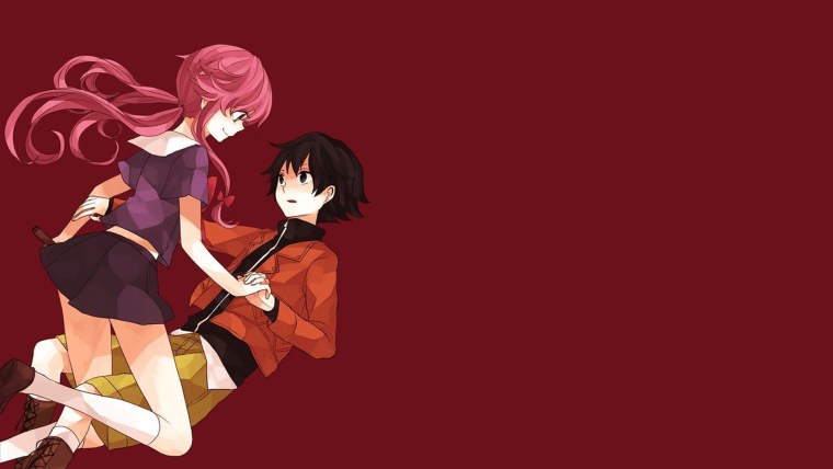 Юно Гасай аниме фиолетовый