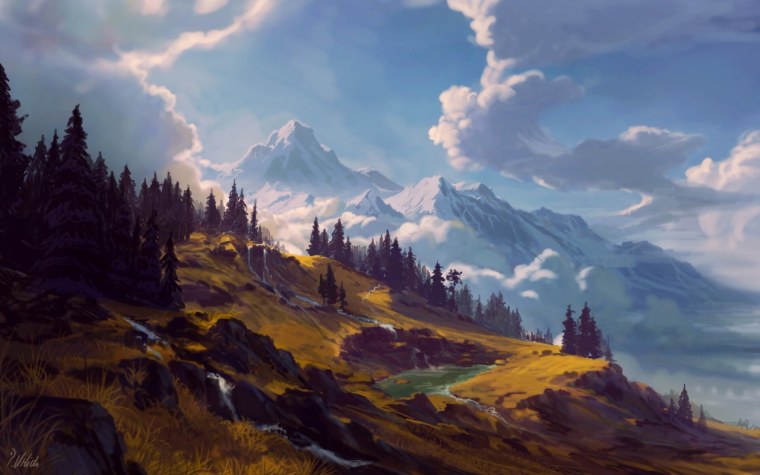 Художественный пейзаж арт