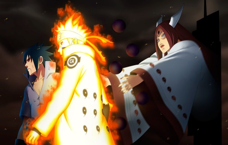 Кагуя Наруто и Саске