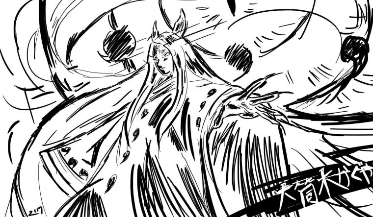 Кагуя Ооцуцуки арт