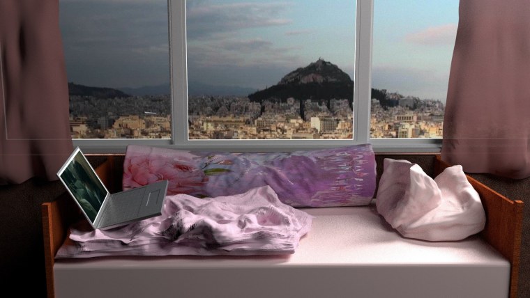 Вид из окна на горы