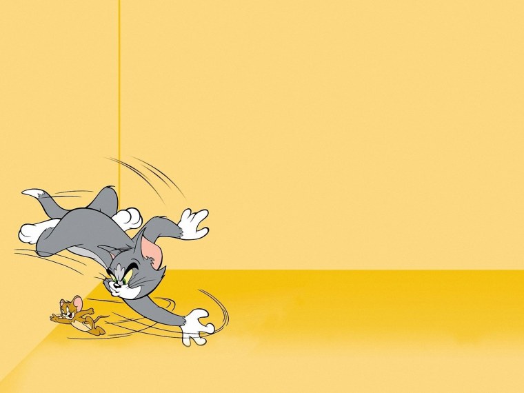 Котик на синем фоне