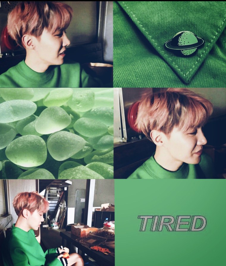 Чон Хосок в зеленом