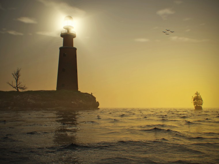 Маяк Каспийское море