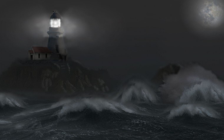 Маяк Эйлин мор шторм