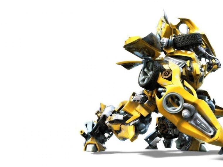 Бамблби картинка на белом фоне