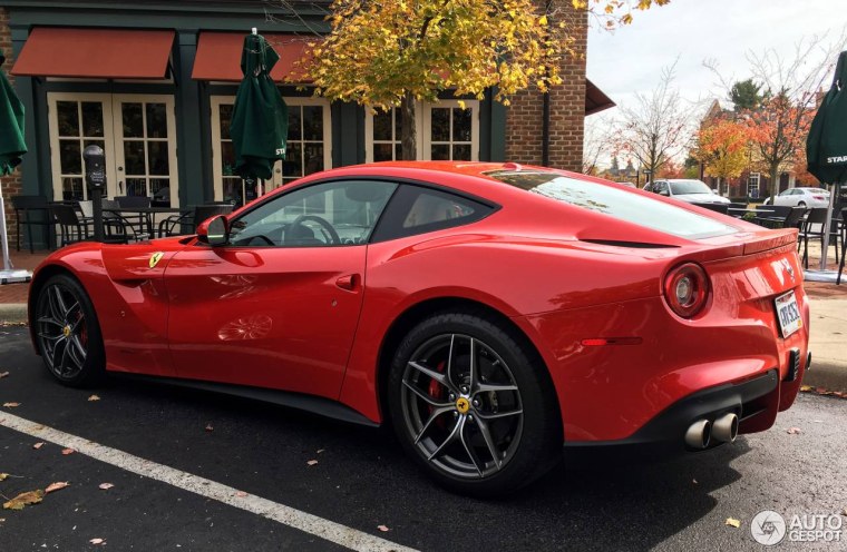 Ferrari f12 Berlinetta зелёная
