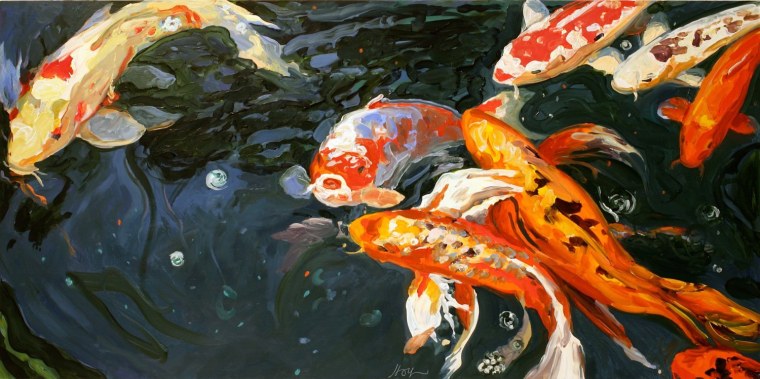 Карп кои Ханако