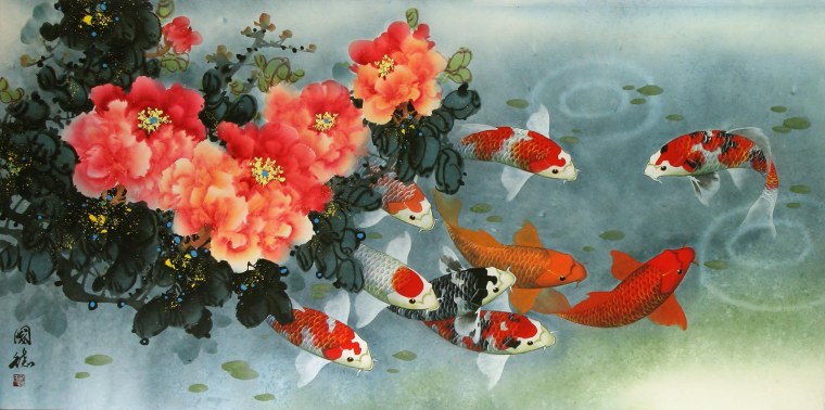 Карпы кои фен шуй