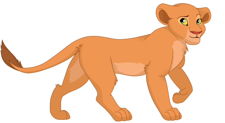 Король Лев Симба сидит