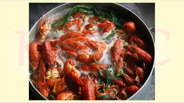 Ведро креветок