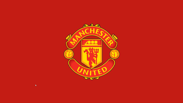 Манчестер Юнайтед на белом фоне