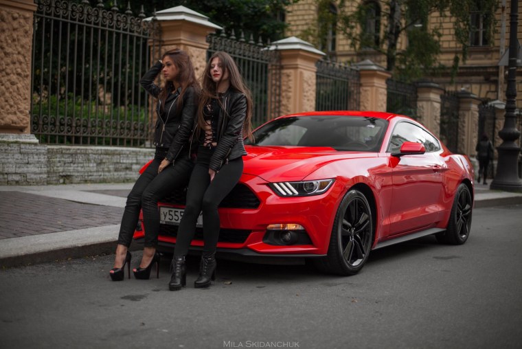 Фотосессия с мустангом