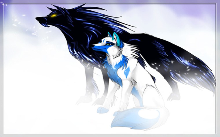 Аниме волки с крыльями