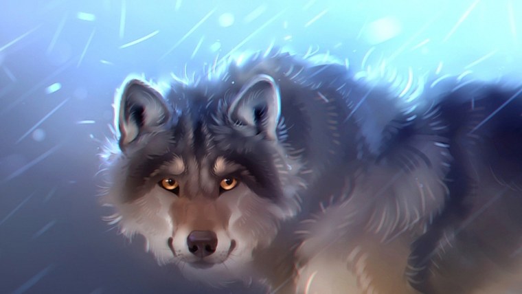 Серый волк арт