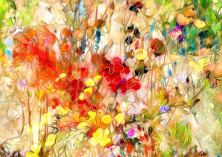 Абстракционизм цветы