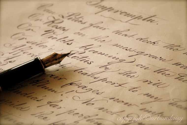 Лист с рукописным текстом