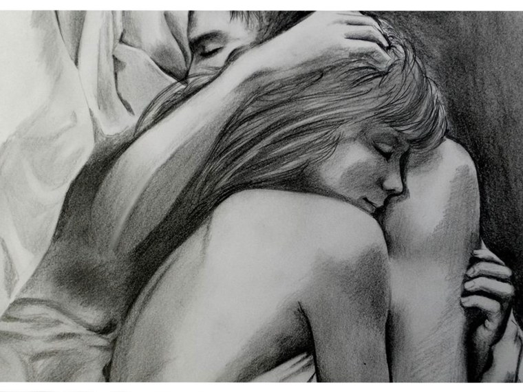 Объятия карандашом