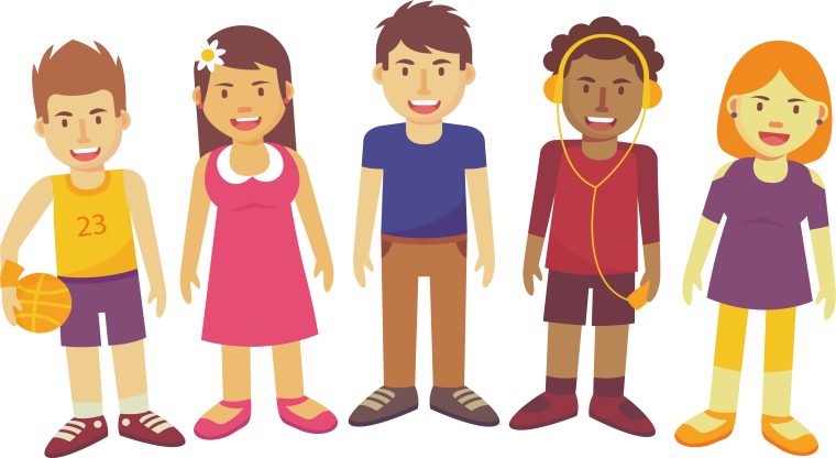 Иллюстраций с изображением людей разного пола и возраста