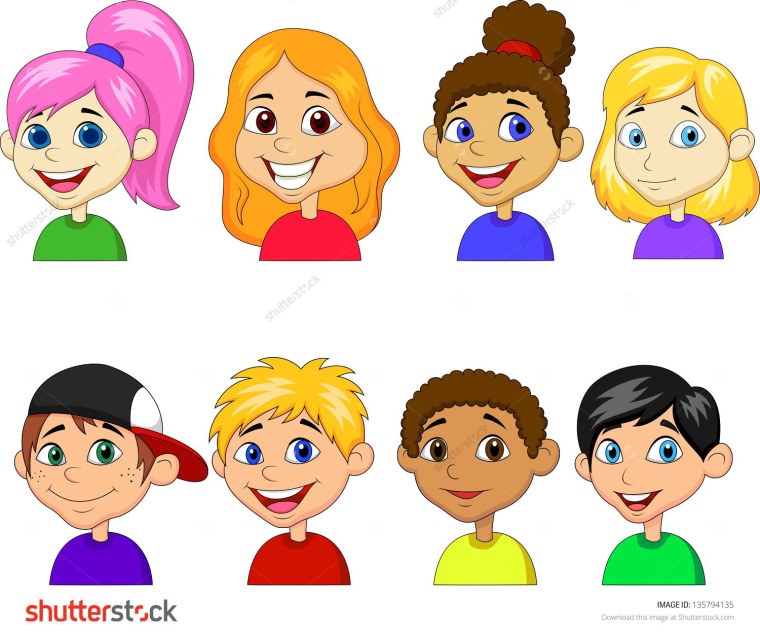 Лицо мальчика и девочки