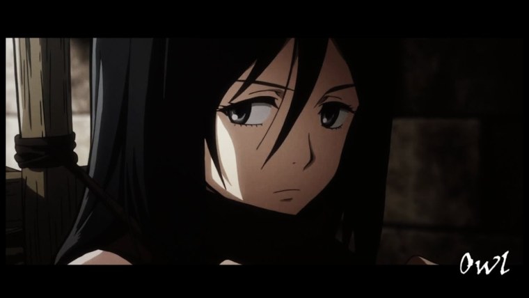 Атака титанов маленькая Микаса скрины