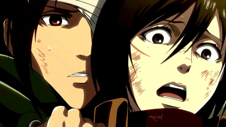 Микаса шрам