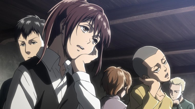 Саша атака титанов 1 сезон