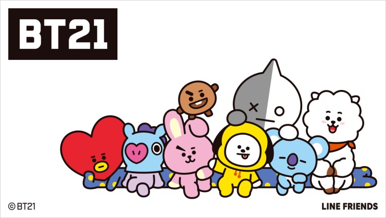Персонажи BTS bt21 имена