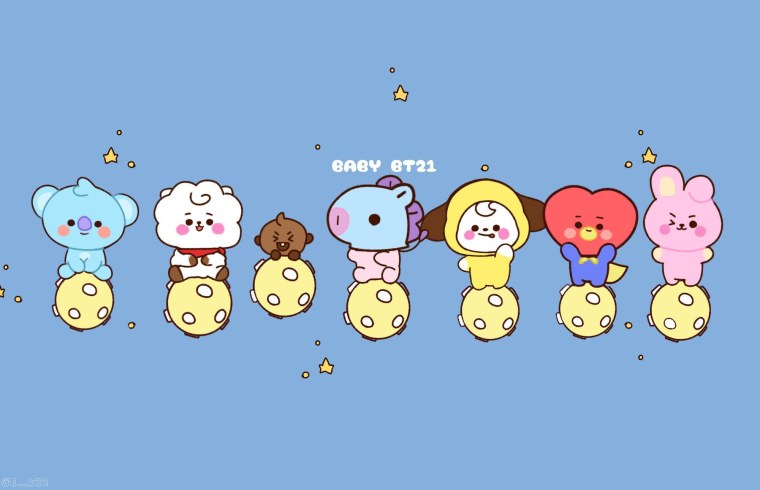 Bt21 обои на ноутбук