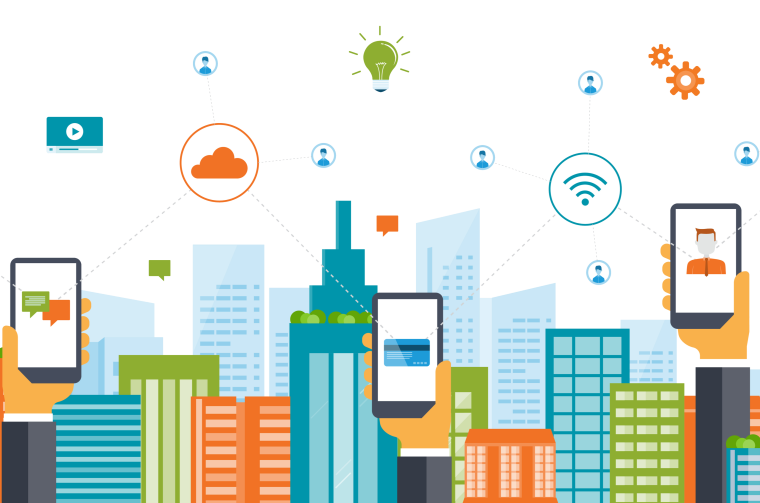 Умный город вектор