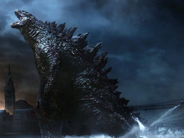 Годзилла 2014 бой