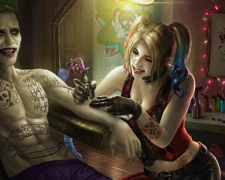 Харли Квинн и Джокер отряд самоубийц арт