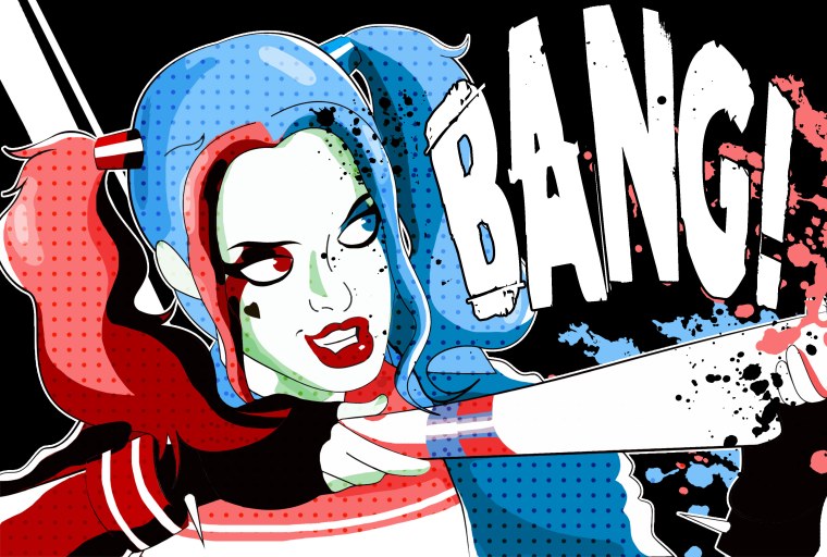 Харли Квинн комикс фон