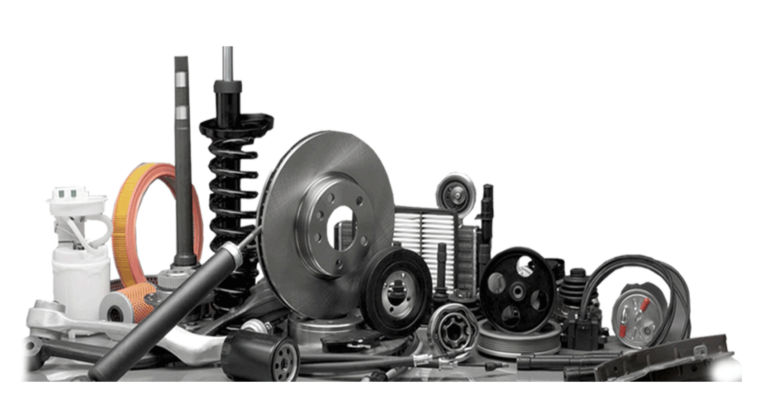 Автозапчасти на прозрачном фоне