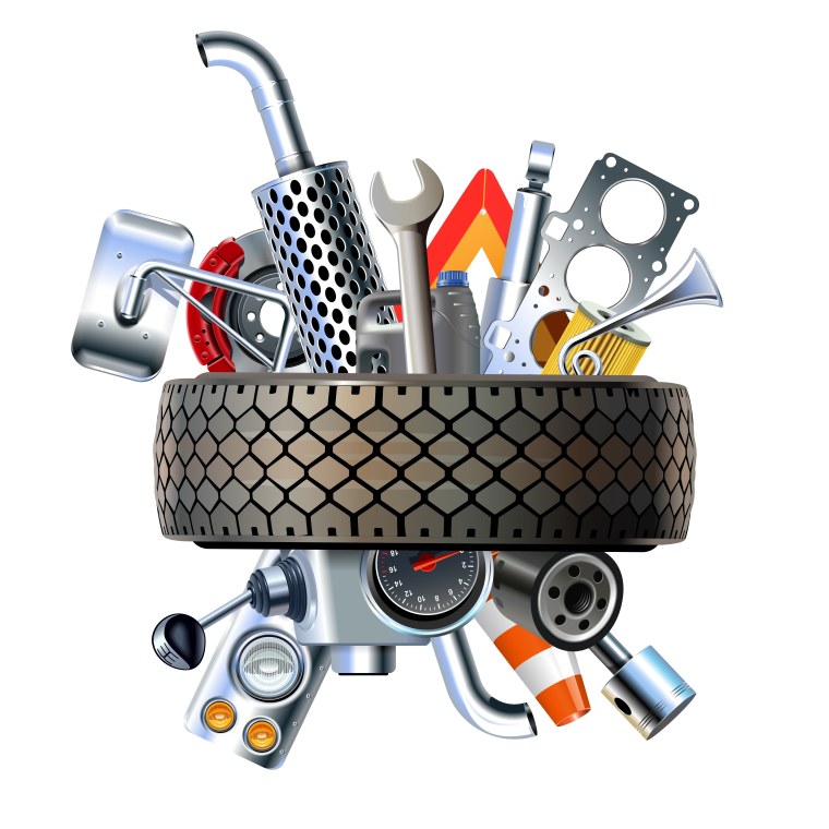 Автомобильные запчасти клипарт