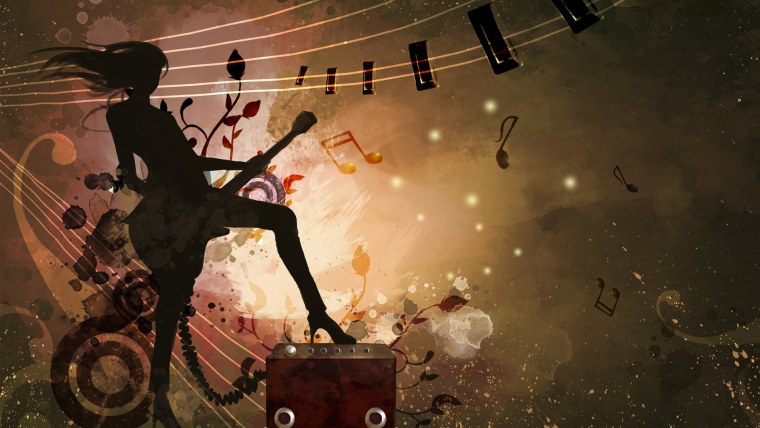 Виниловая пластинка на черном фоне