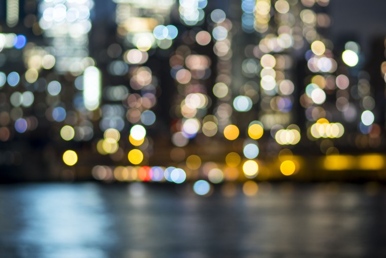 Размытый фон города