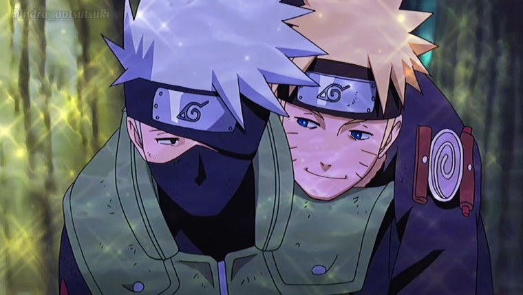 Аниме Наруто Какаси и Наруто
