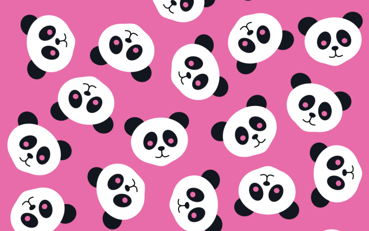 Красивый фон с пандами