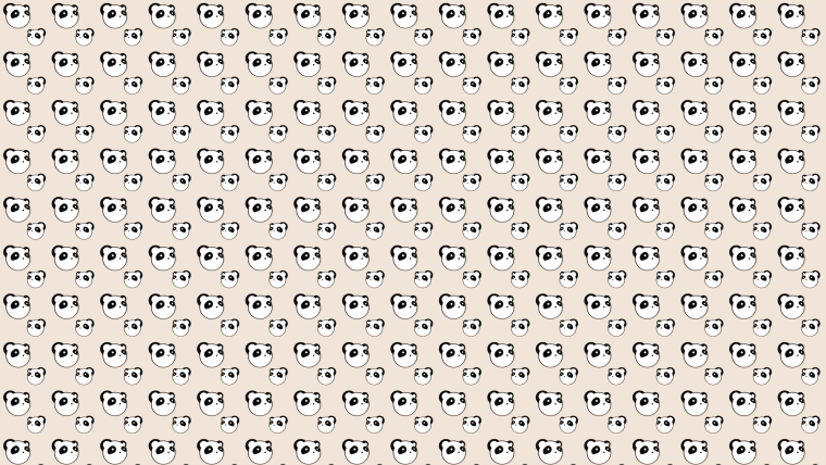 Новогодние обои с пандой