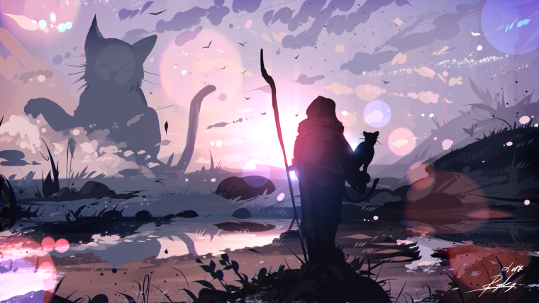 Фон для презентации с котиками