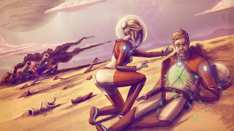 Девушка астронавт фэнтези